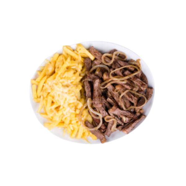 Porção Carne com Fritas